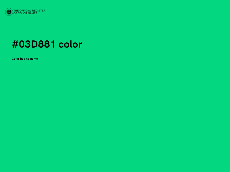 #03D881 color image