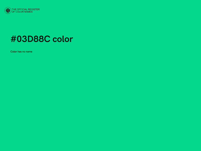 #03D88C color image