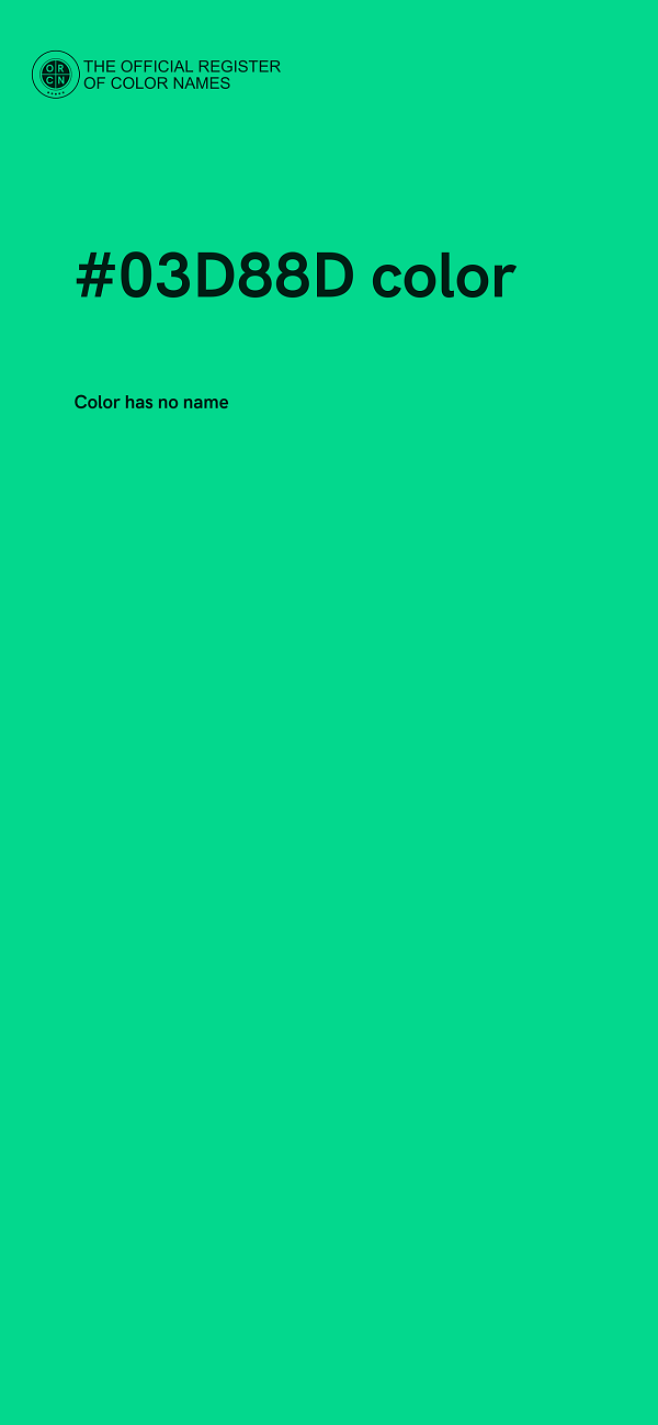 #03D88D color image