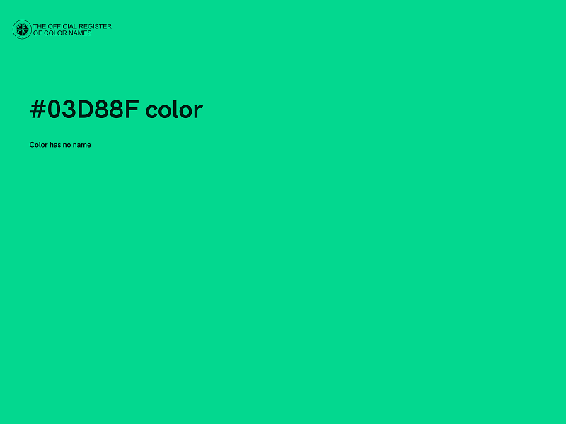 #03D88F color image