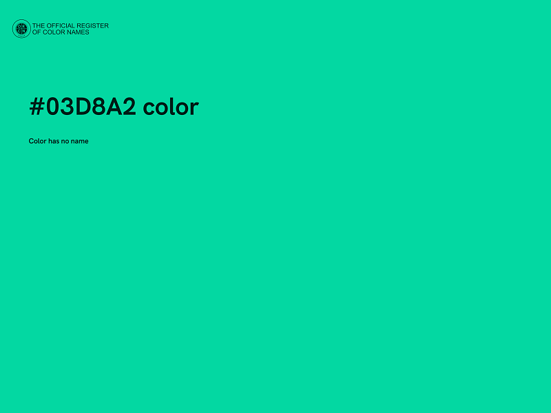 #03D8A2 color image