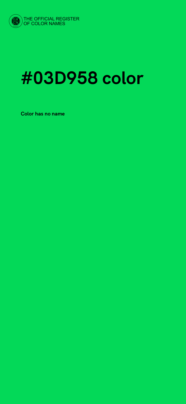#03D958 color image
