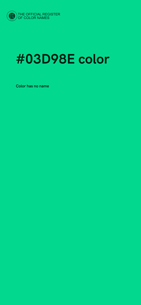 #03D98E color image