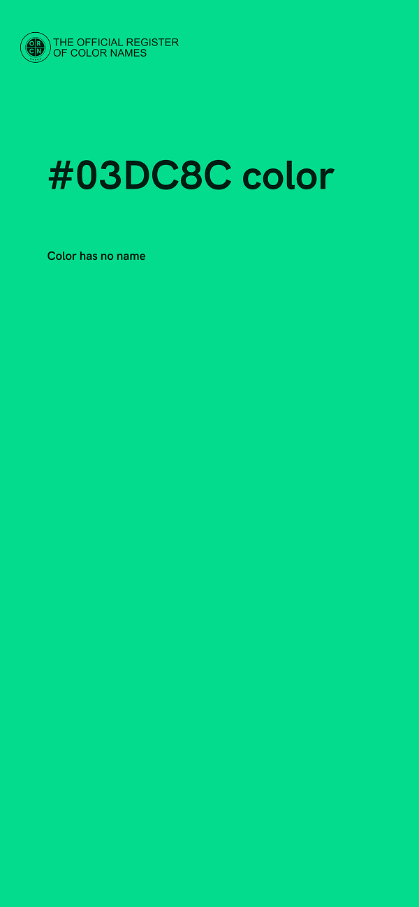 #03DC8C color image