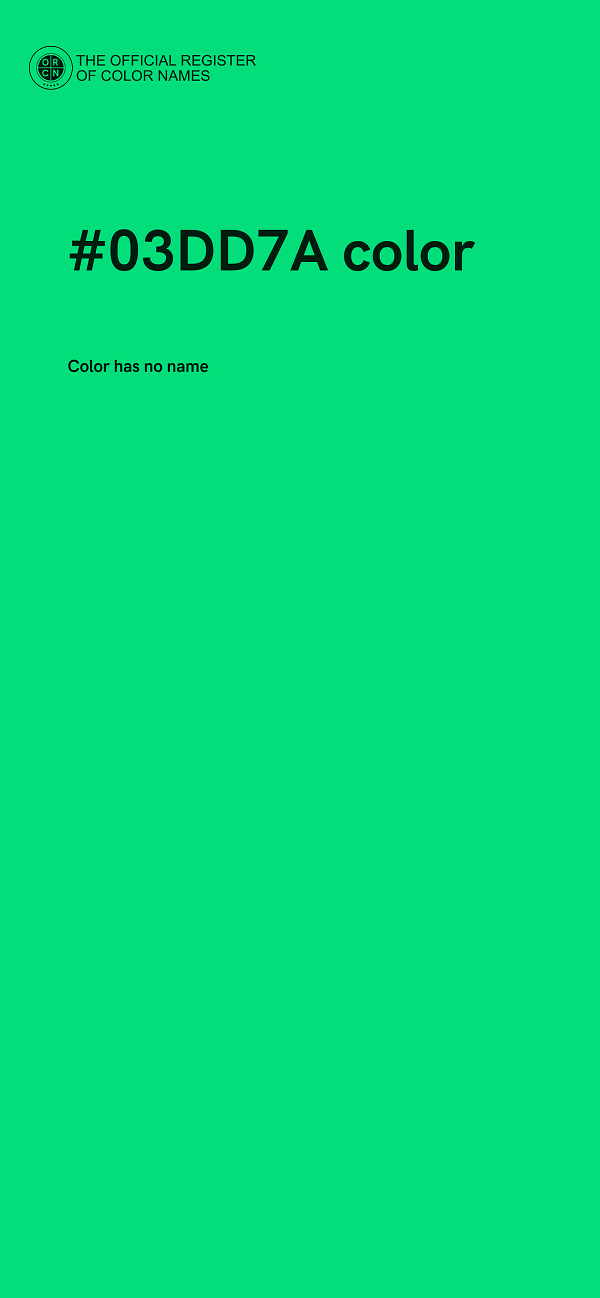 #03DD7A color image