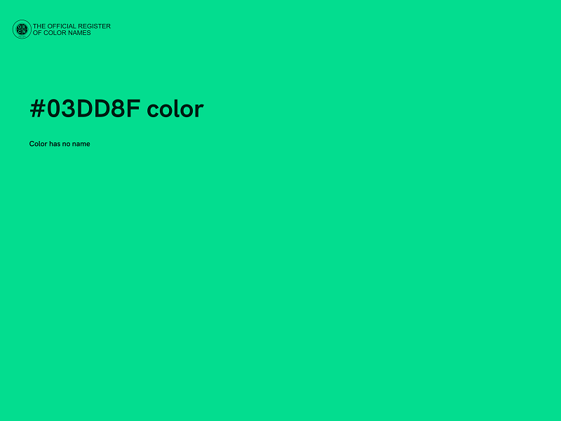 #03DD8F color image