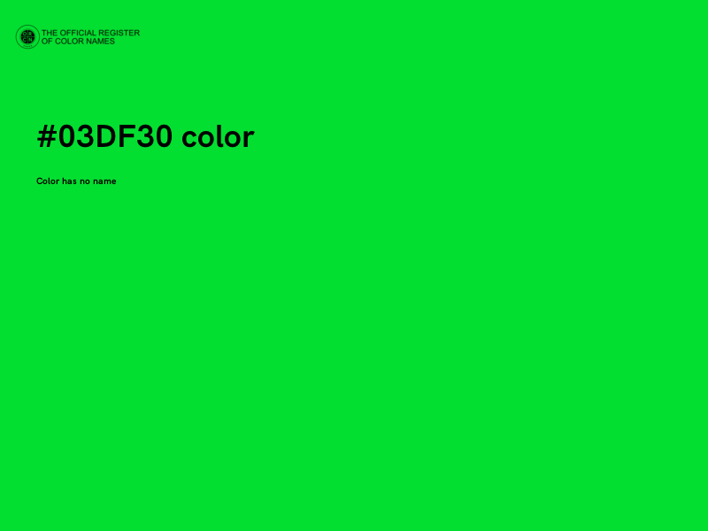 #03DF30 color image