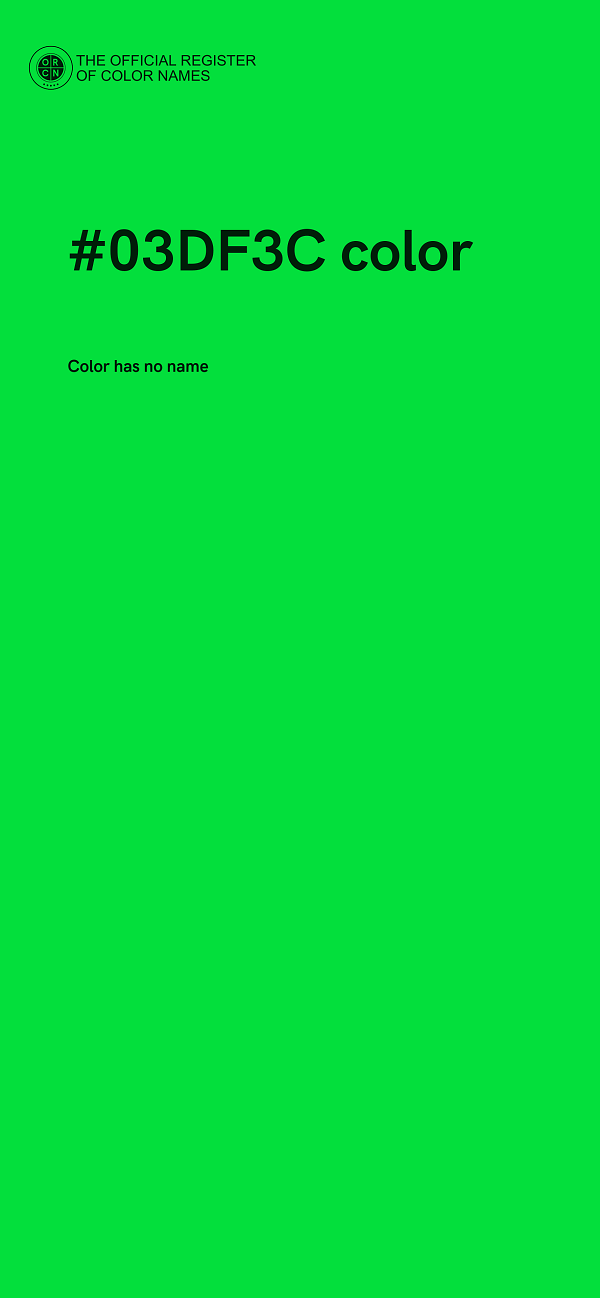 #03DF3C color image