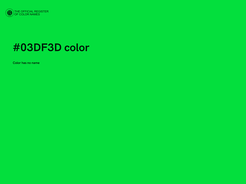 #03DF3D color image
