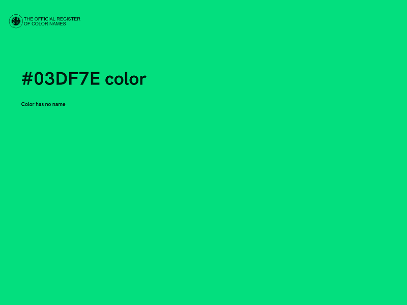 #03DF7E color image