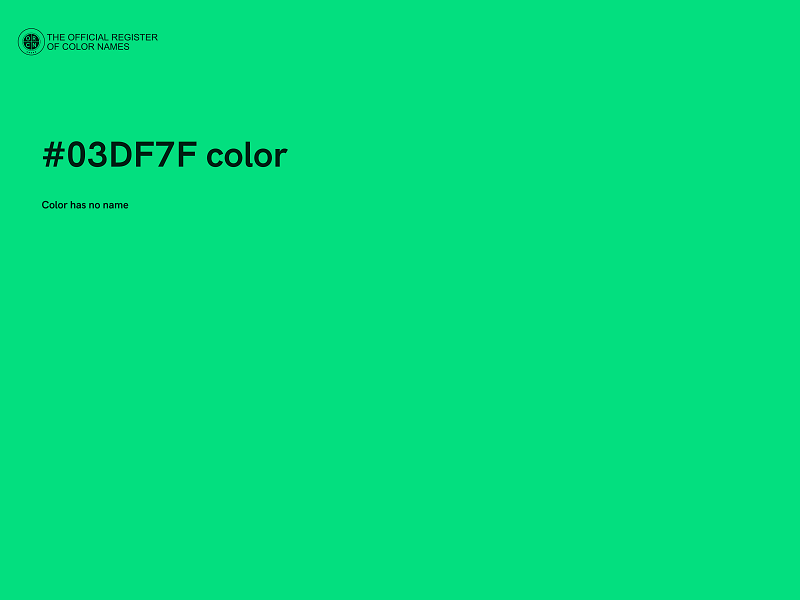 #03DF7F color image