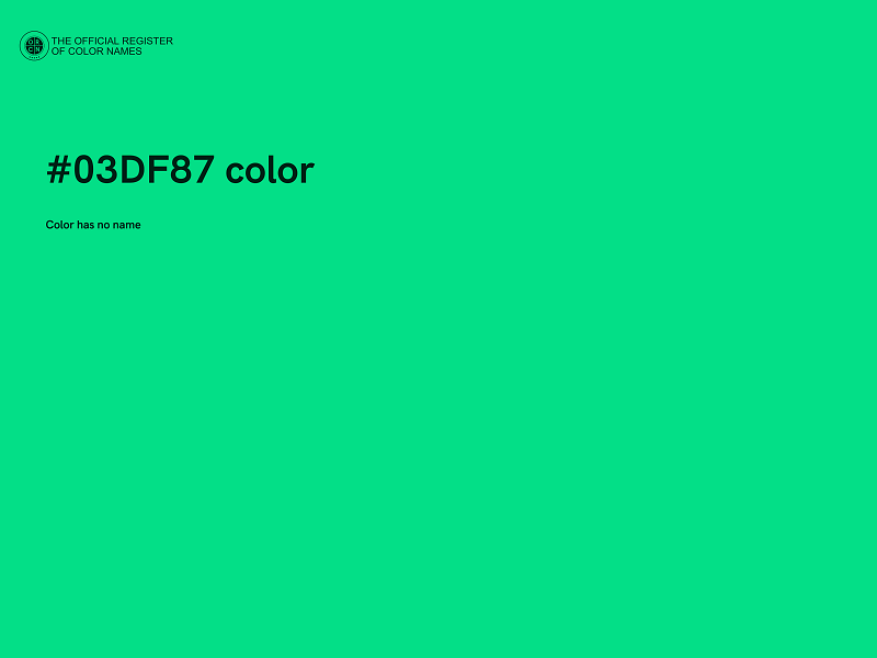#03DF87 color image