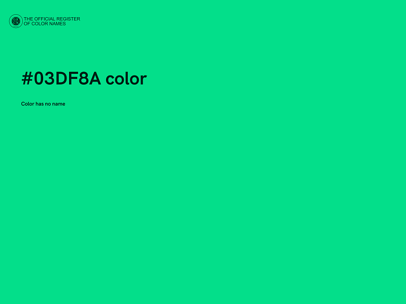 #03DF8A color image