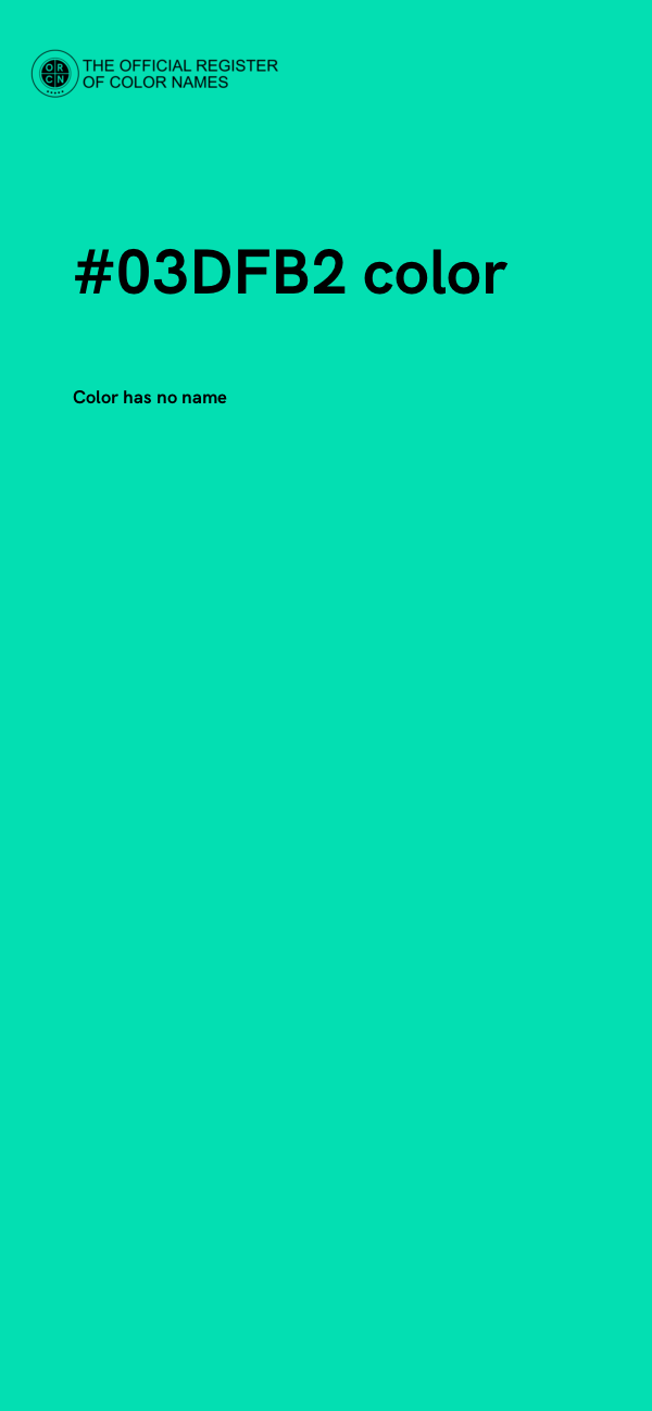 #03DFB2 color image