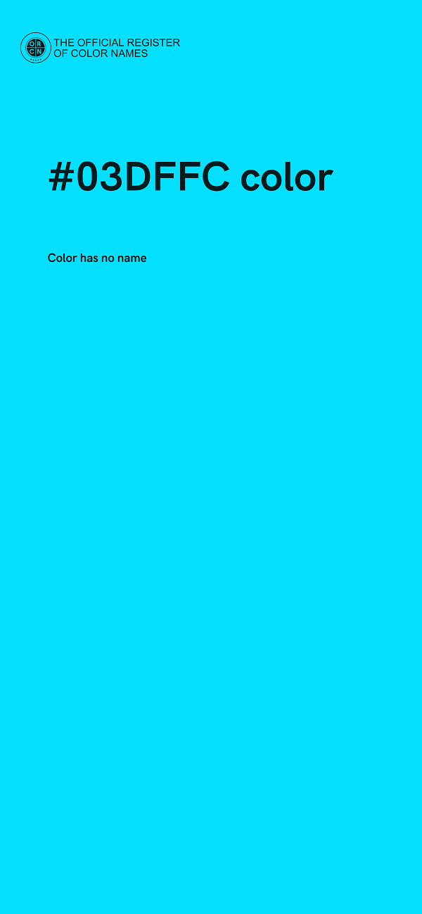 #03DFFC color image