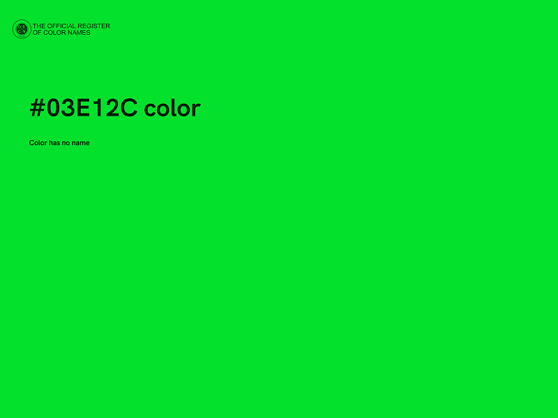 #03E12C color image