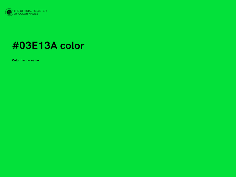 #03E13A color image