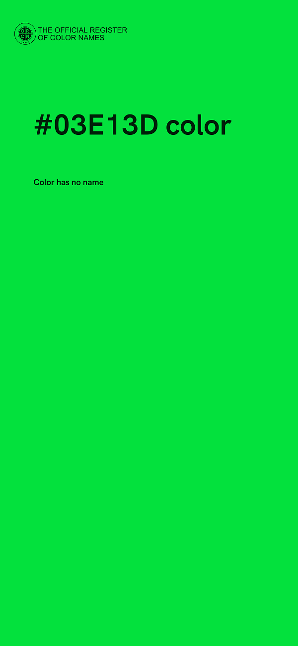 #03E13D color image