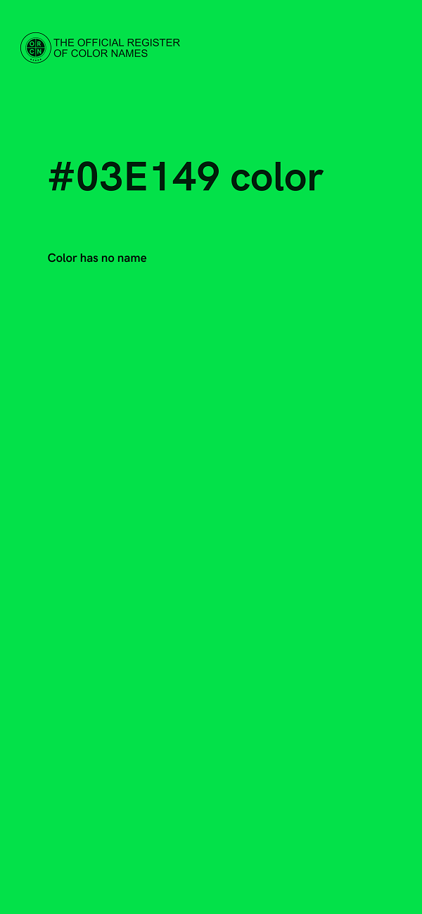 #03E149 color image