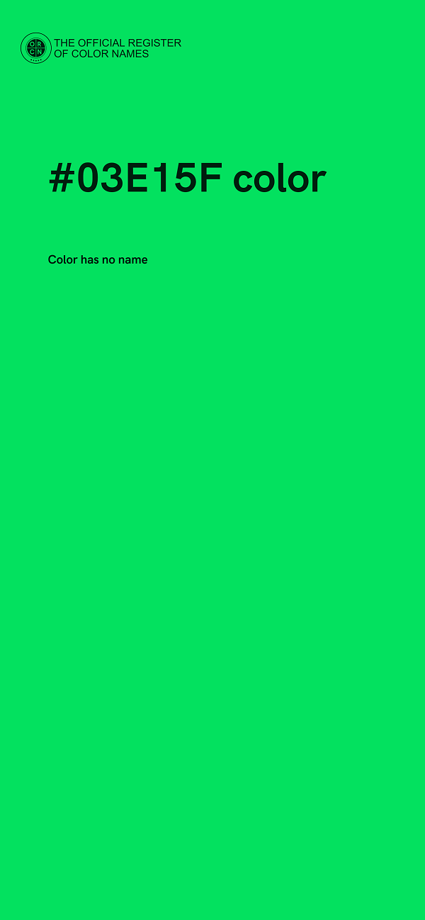 #03E15F color image