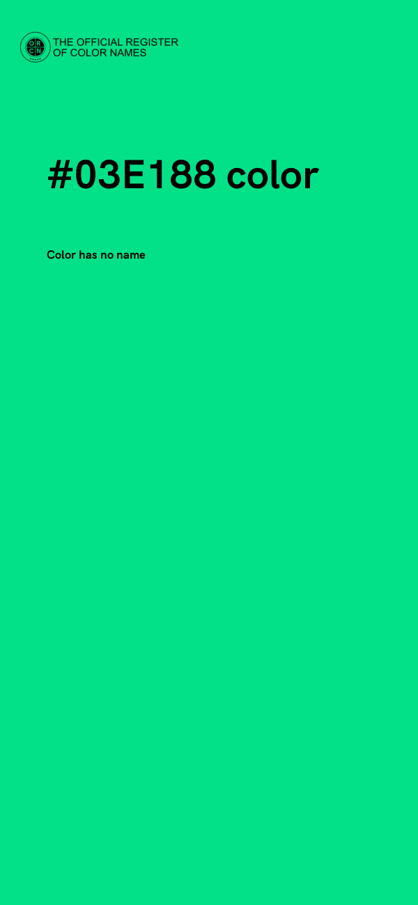#03E188 color image