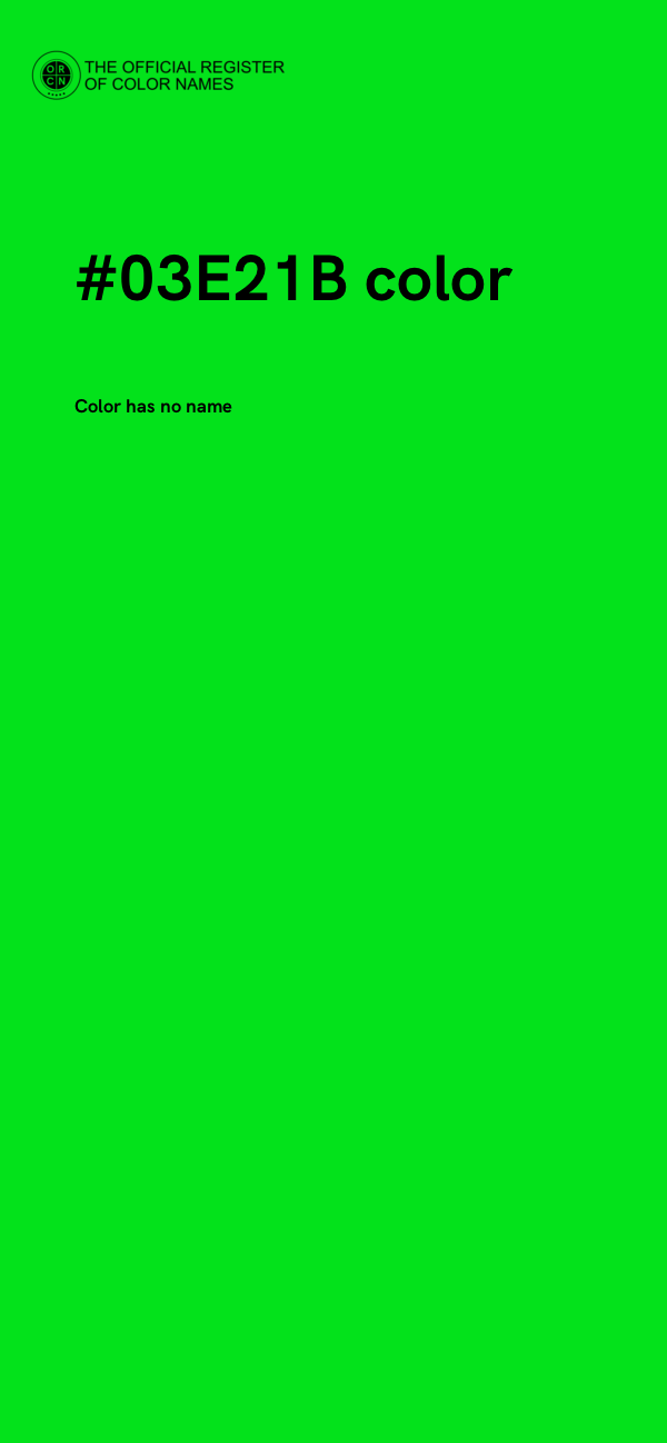 #03E21B color image