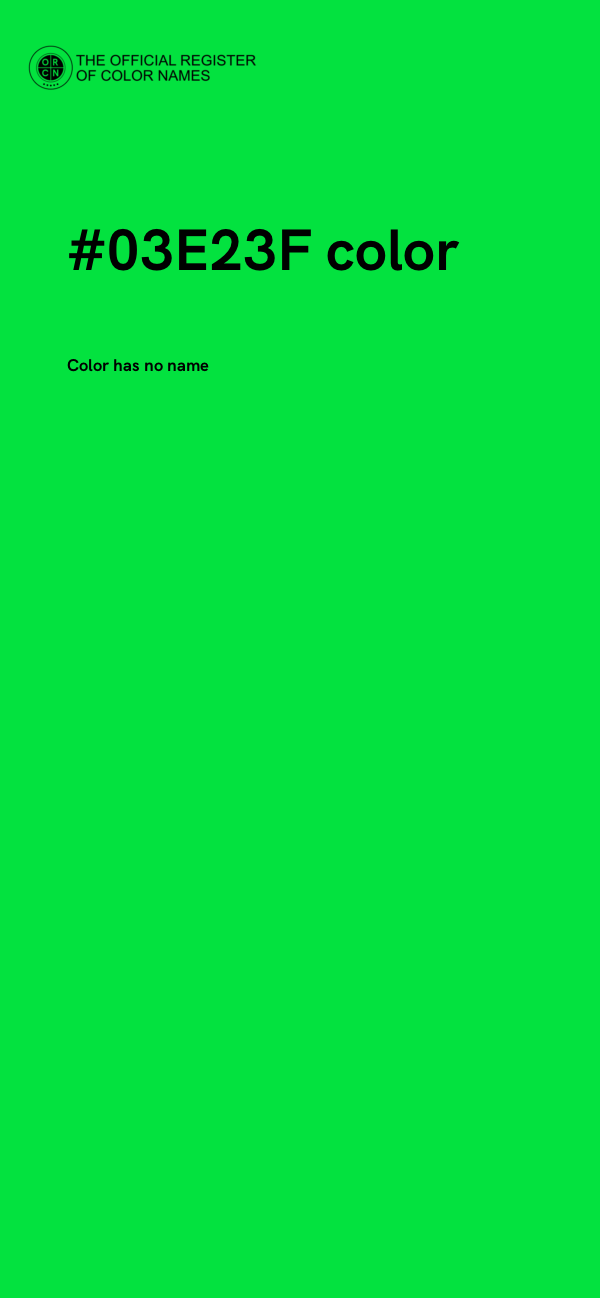#03E23F color image