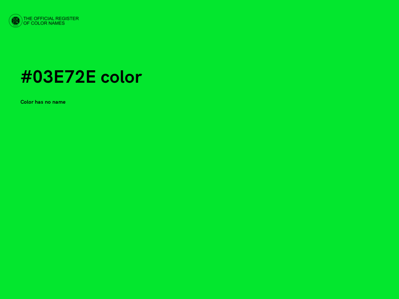 #03E72E color image