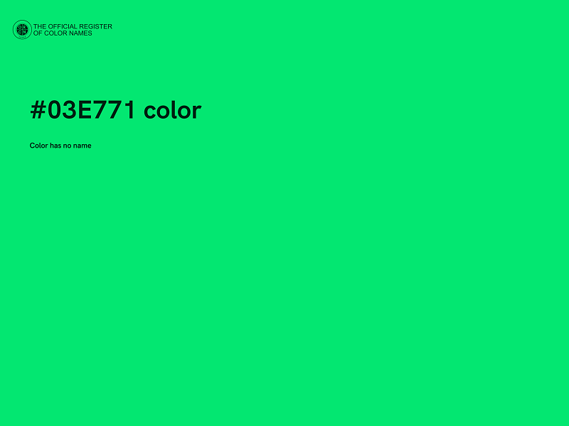 #03E771 color image
