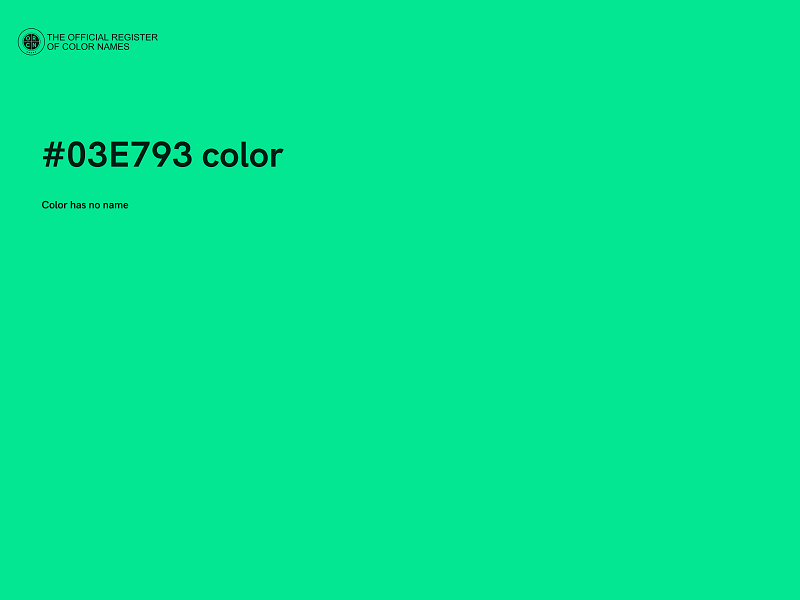 #03E793 color image