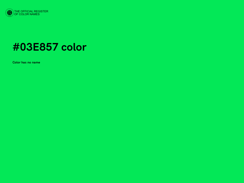 #03E857 color image
