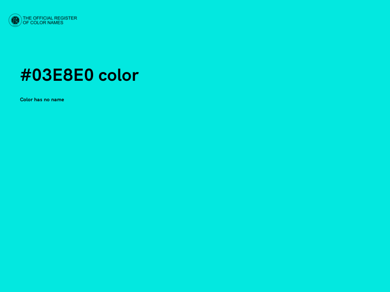 #03E8E0 color image