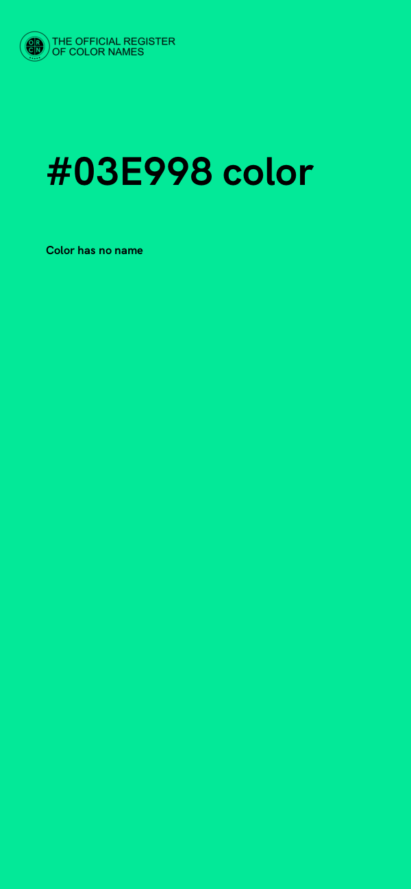 #03E998 color image