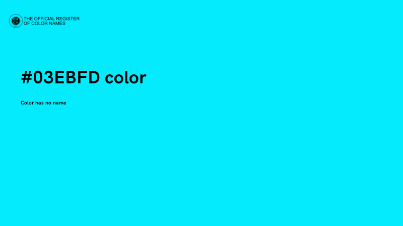 #03EBFD color image