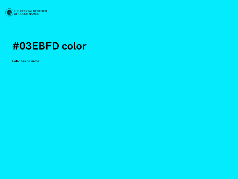 #03EBFD color image