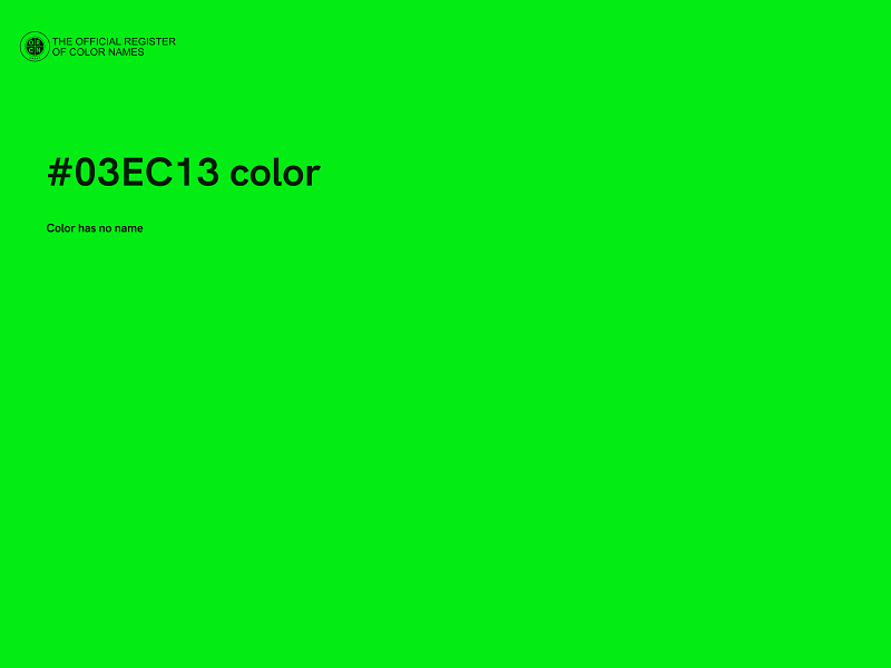#03EC13 color image