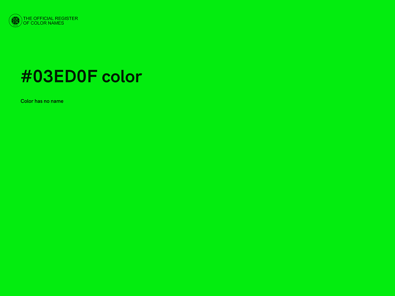 #03ED0F color image