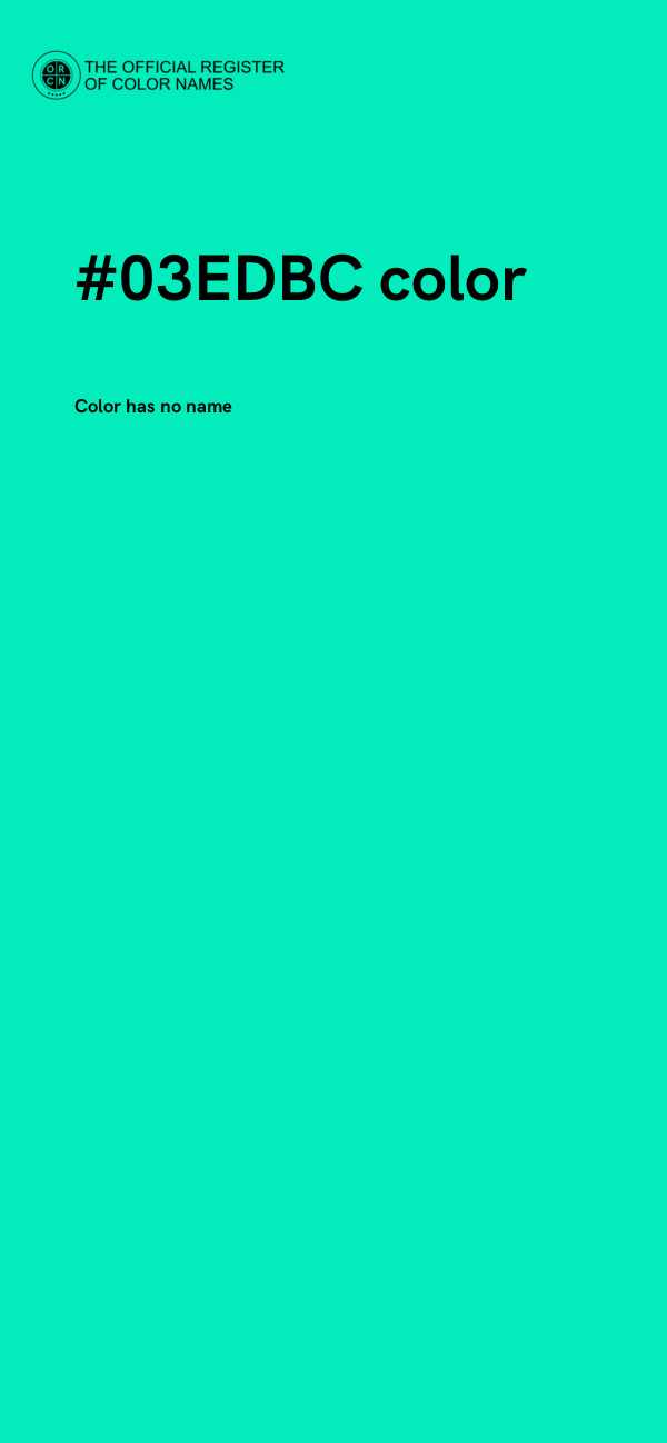 #03EDBC color image