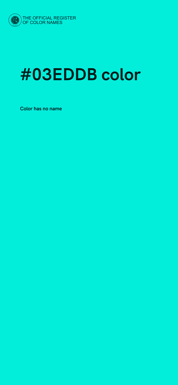 #03EDDB color image