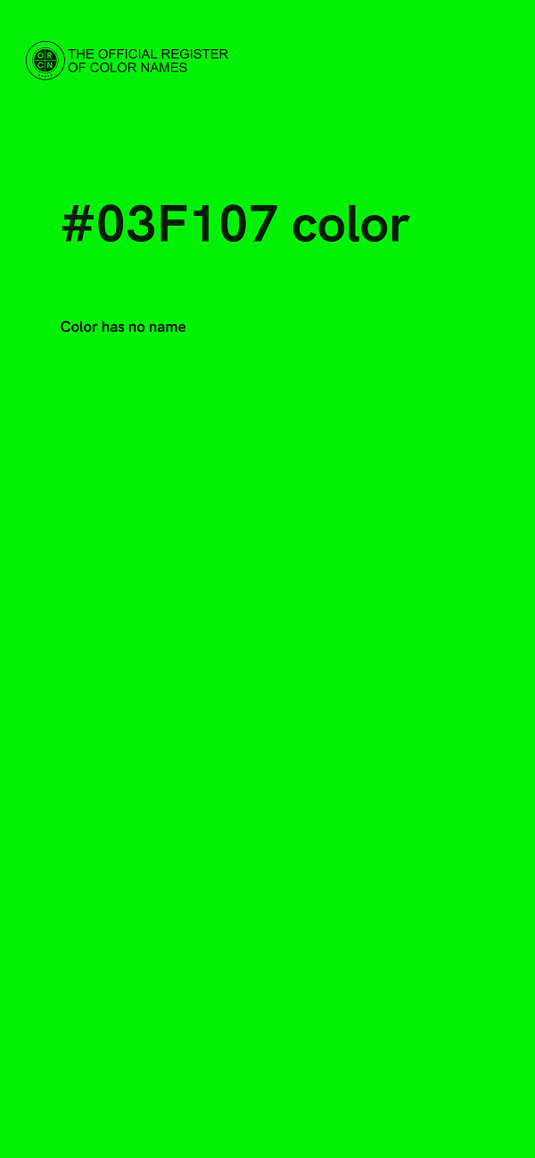 #03F107 color image