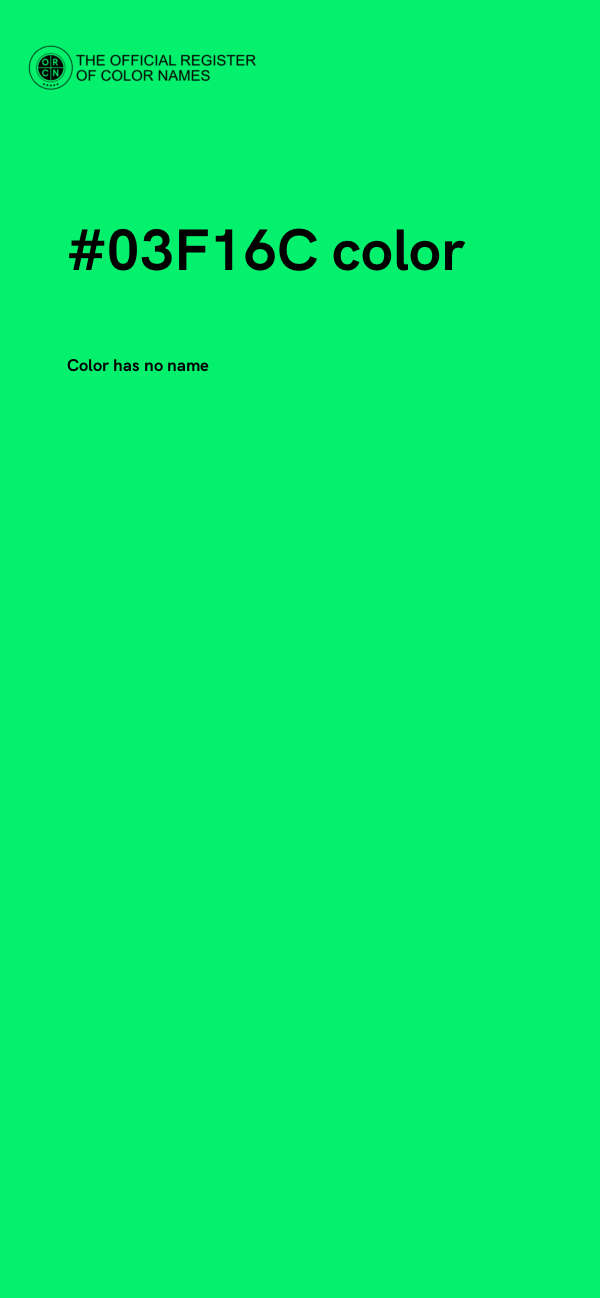 #03F16C color image