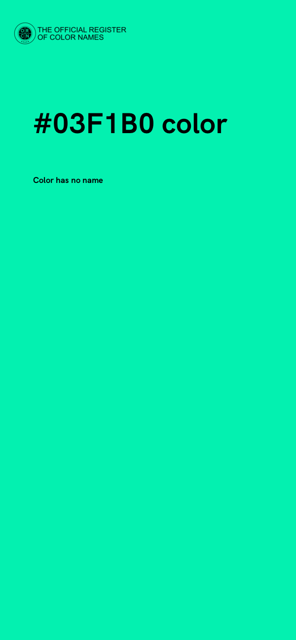 #03F1B0 color image