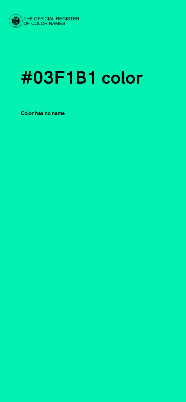 #03F1B1 color image