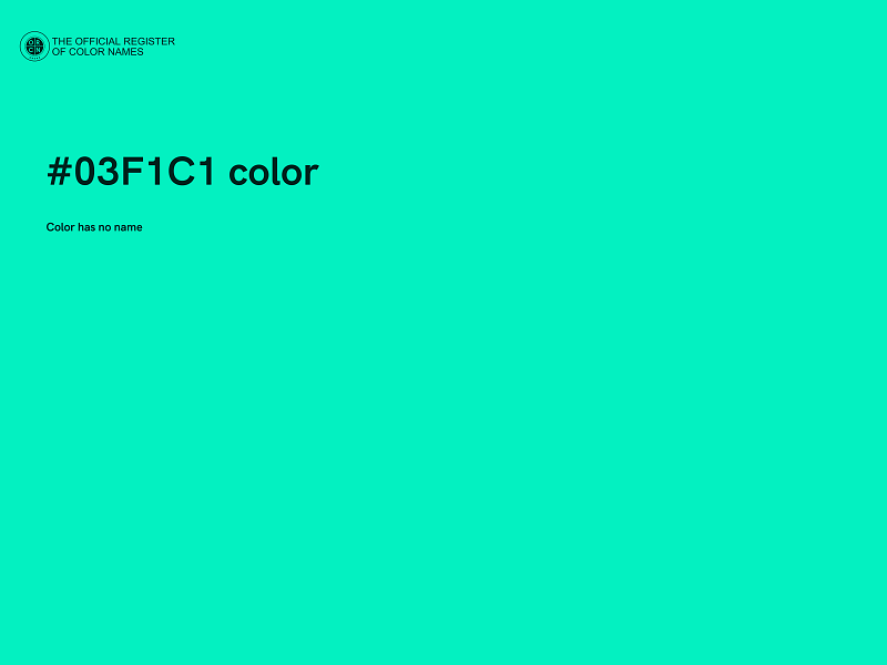 #03F1C1 color image