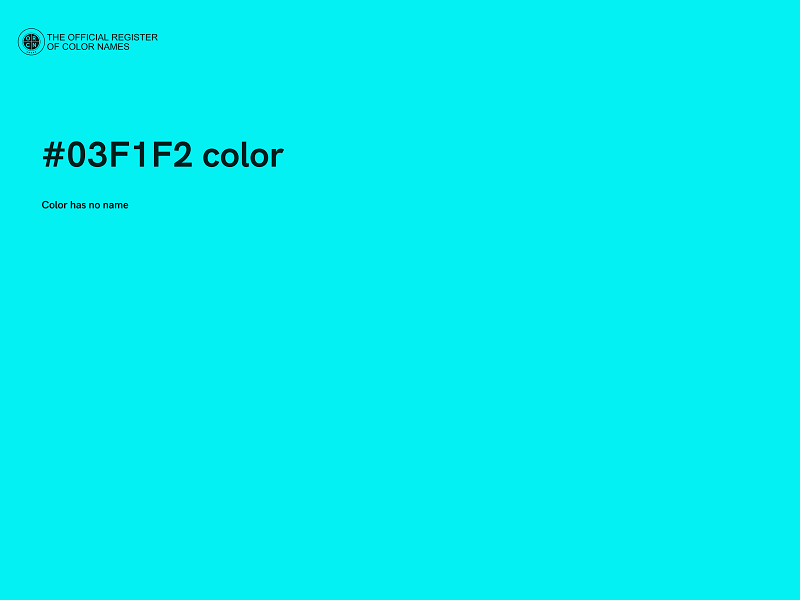#03F1F2 color image