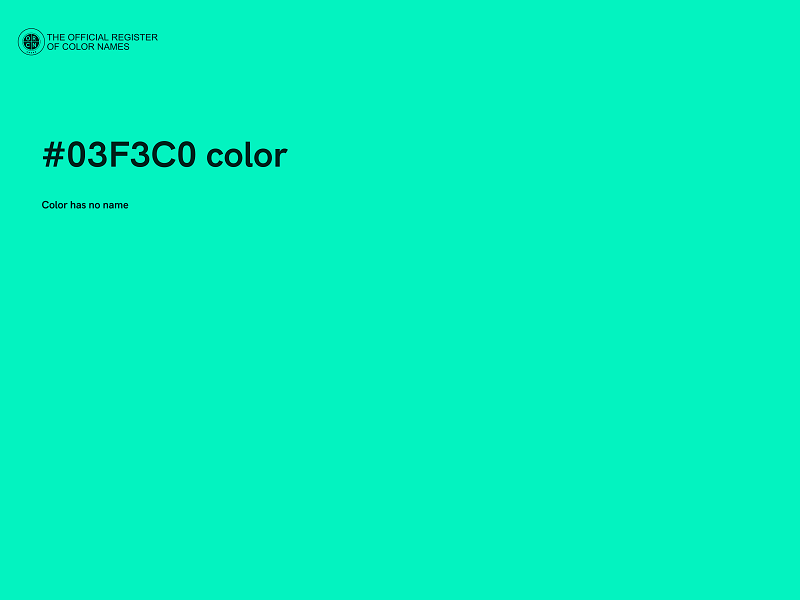 #03F3C0 color image