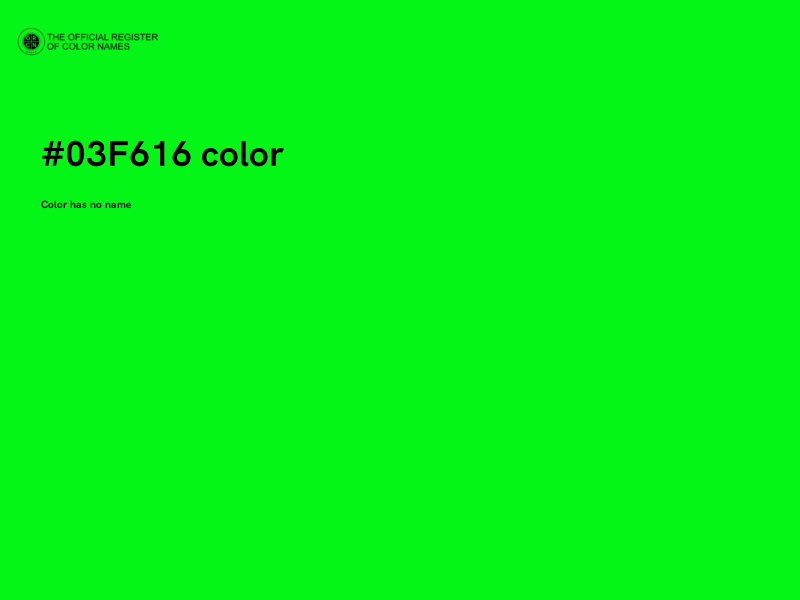 #03F616 color image