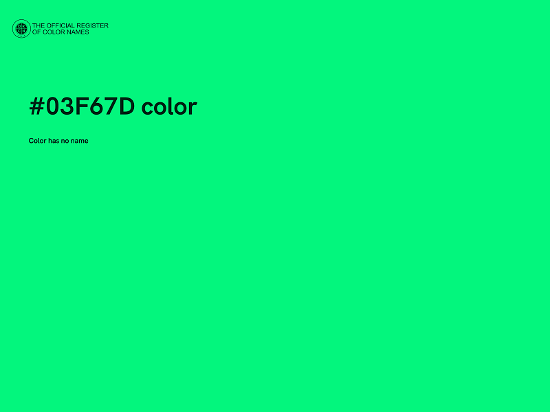 #03F67D color image