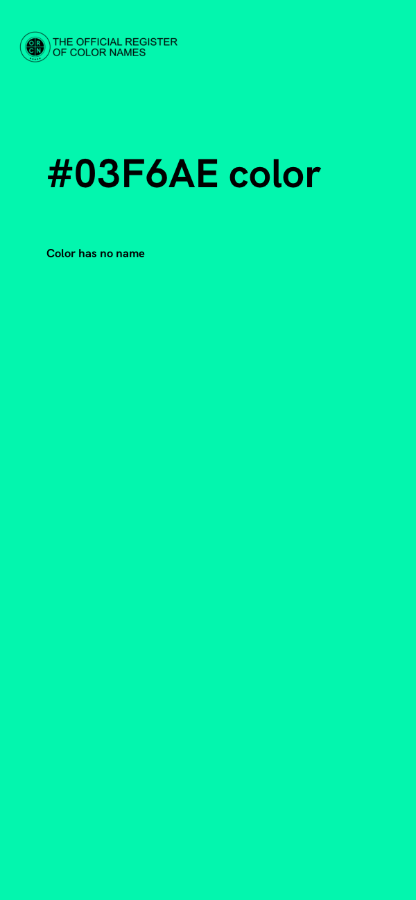 #03F6AE color image