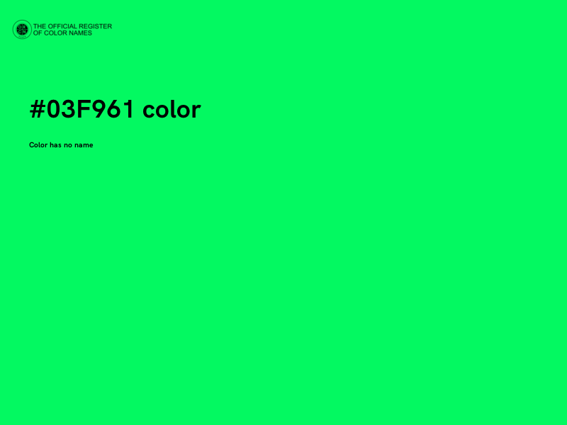 #03F961 color image